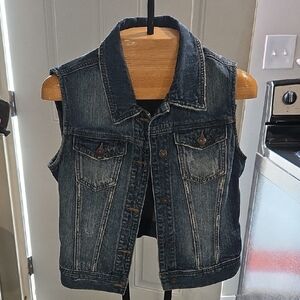 Mudd Indigo Denim Vest
